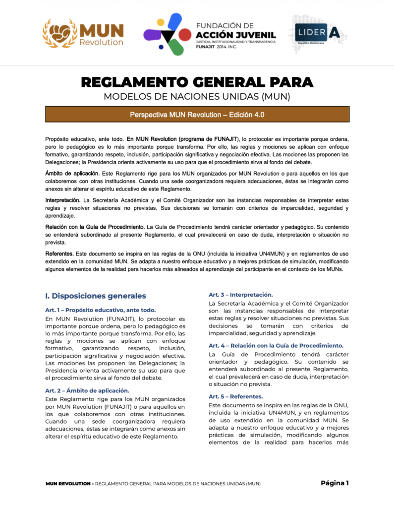 MUN-SDE | 1er MUN de RD a nivel municipal de RD