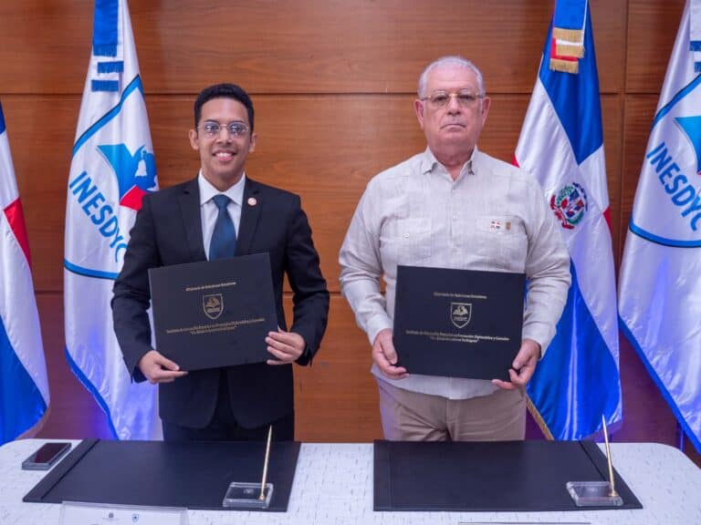 FUNAJIT e INESDYC firman memorándum de entendimiento para fortalecer la formación diplomática juvenil en República Dominicana